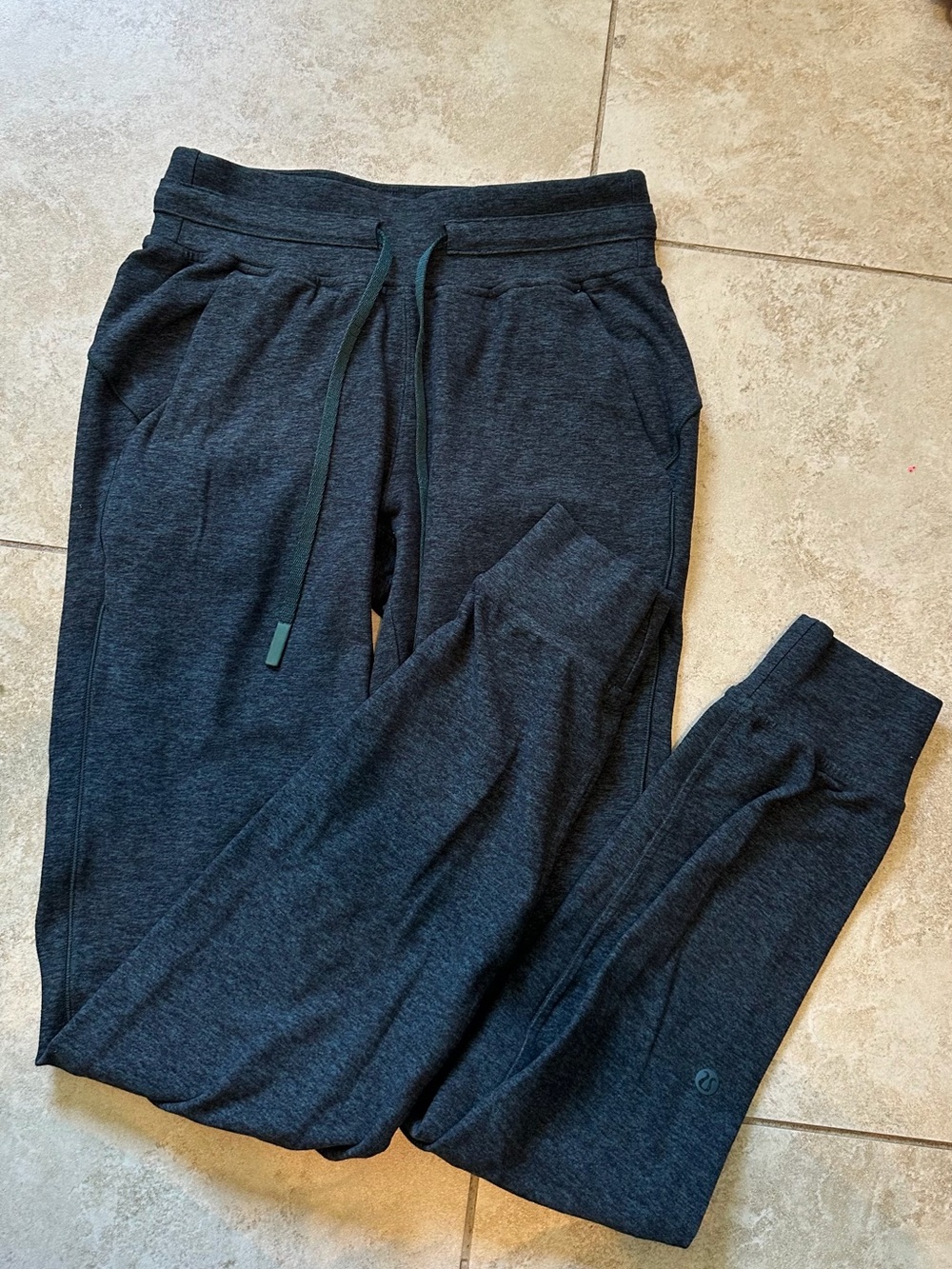 Lululemon Rulu joggers women’s size 2 blue and black heathered